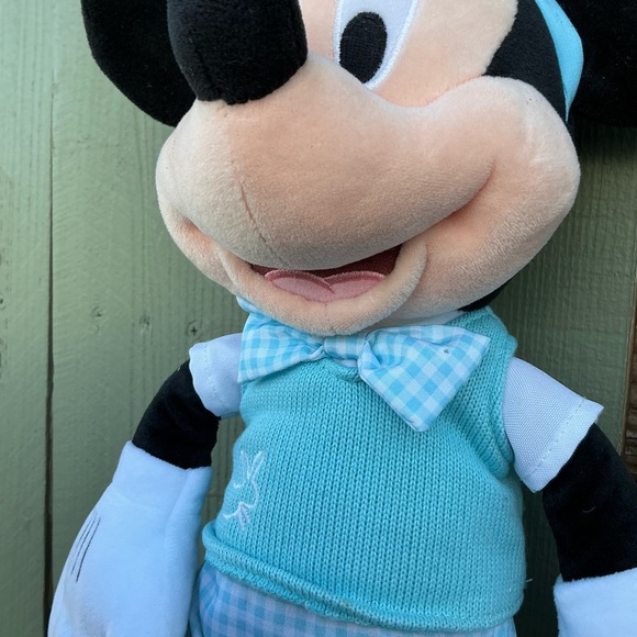 Disney Store MICKEY MOUSE w/Easter Bunny Ears Blue Outfit Plush Doll 19" - Picture 3 of 11
